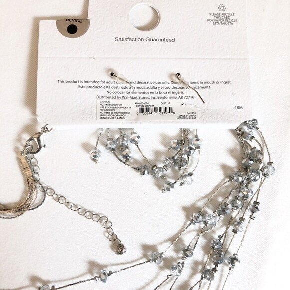 Time & Tru Layered Necklace & Earring Set NWT - Picture 6 of 8